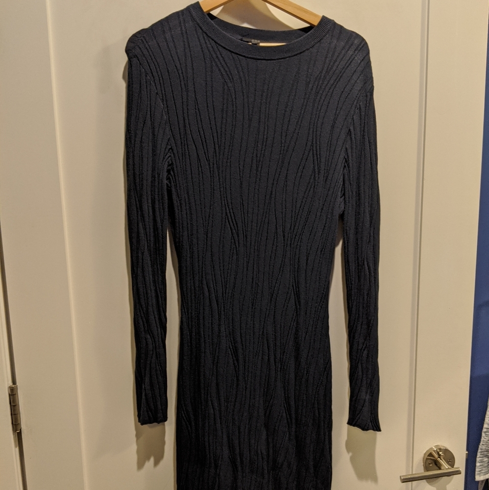 COS Stretchy Dress Navy size 4